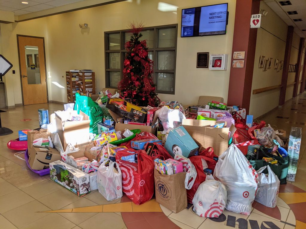 gift drive in waconia city offices