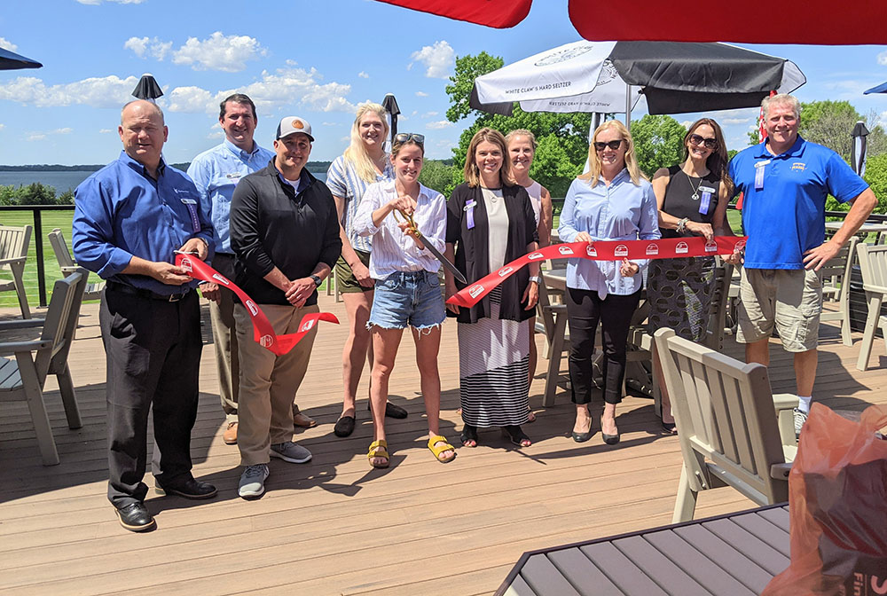 Ribbon cutting ceremony at Vandy's in Waconia