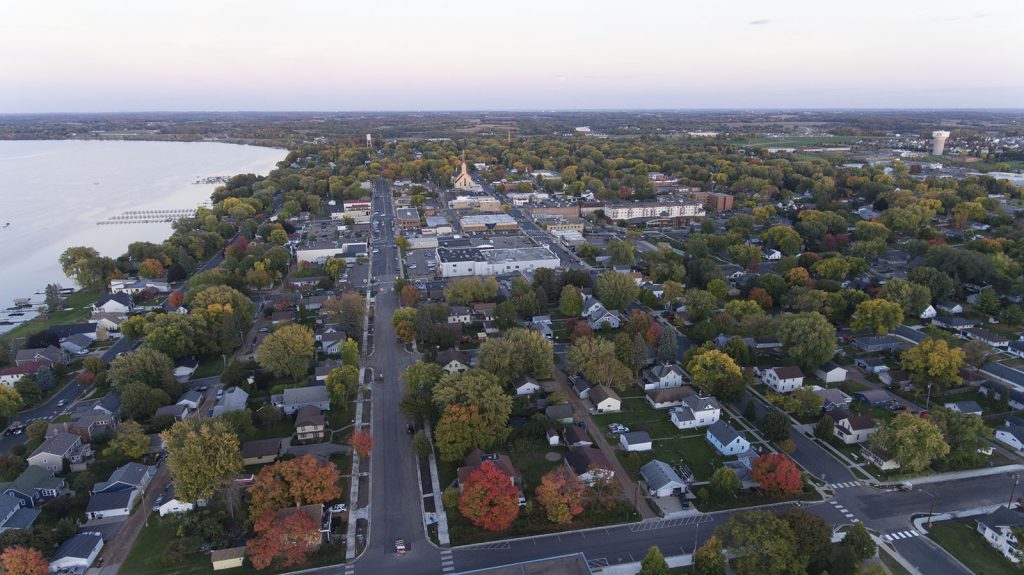 Ariel shot of Waconia