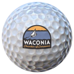 waconia chamber of commerce logo on golf ball