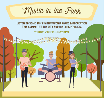 Music in the Park graphic