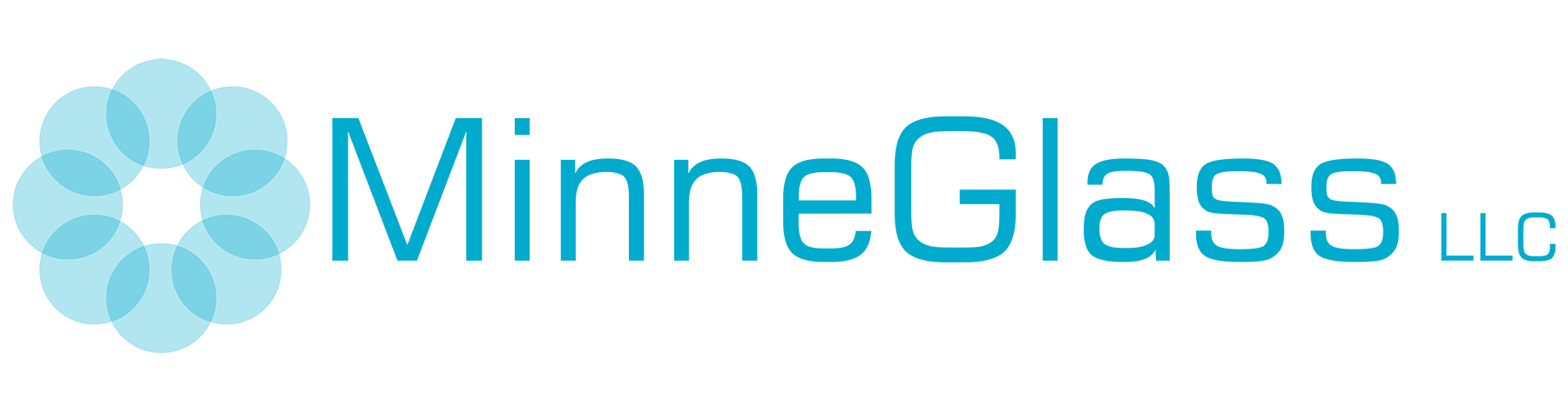 light blue minneglass logo