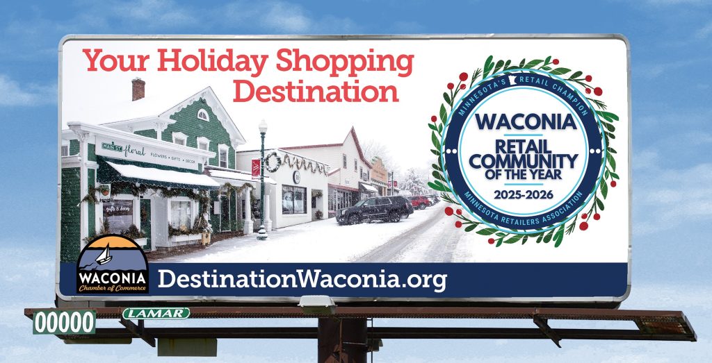 Holiday shopping destination billboard