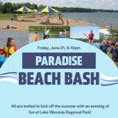 Paradise Beach Bash Graphic Invitation